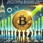 groei institutionele beleggers in bitcoin etfs