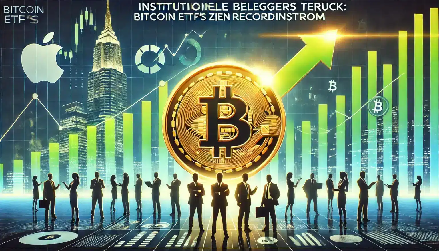 groei institutionele beleggers in bitcoin etfs
