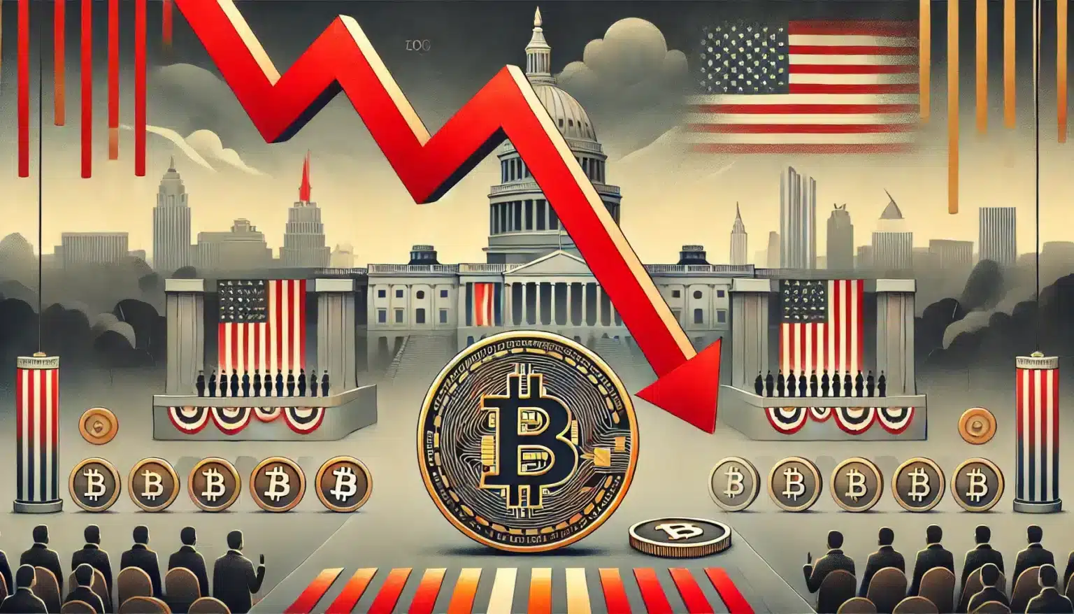 bitcoin koers daalt door donald trump