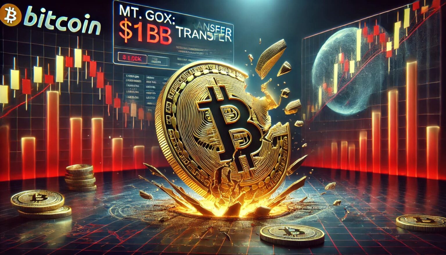 Bitcoin koers daalt na schokkende Mt. Gox overboeking van 1 Miljard Dollar