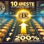10 Beste cryptomunten week 17 2025 - Nr 1 meer dan 200% gestegen!