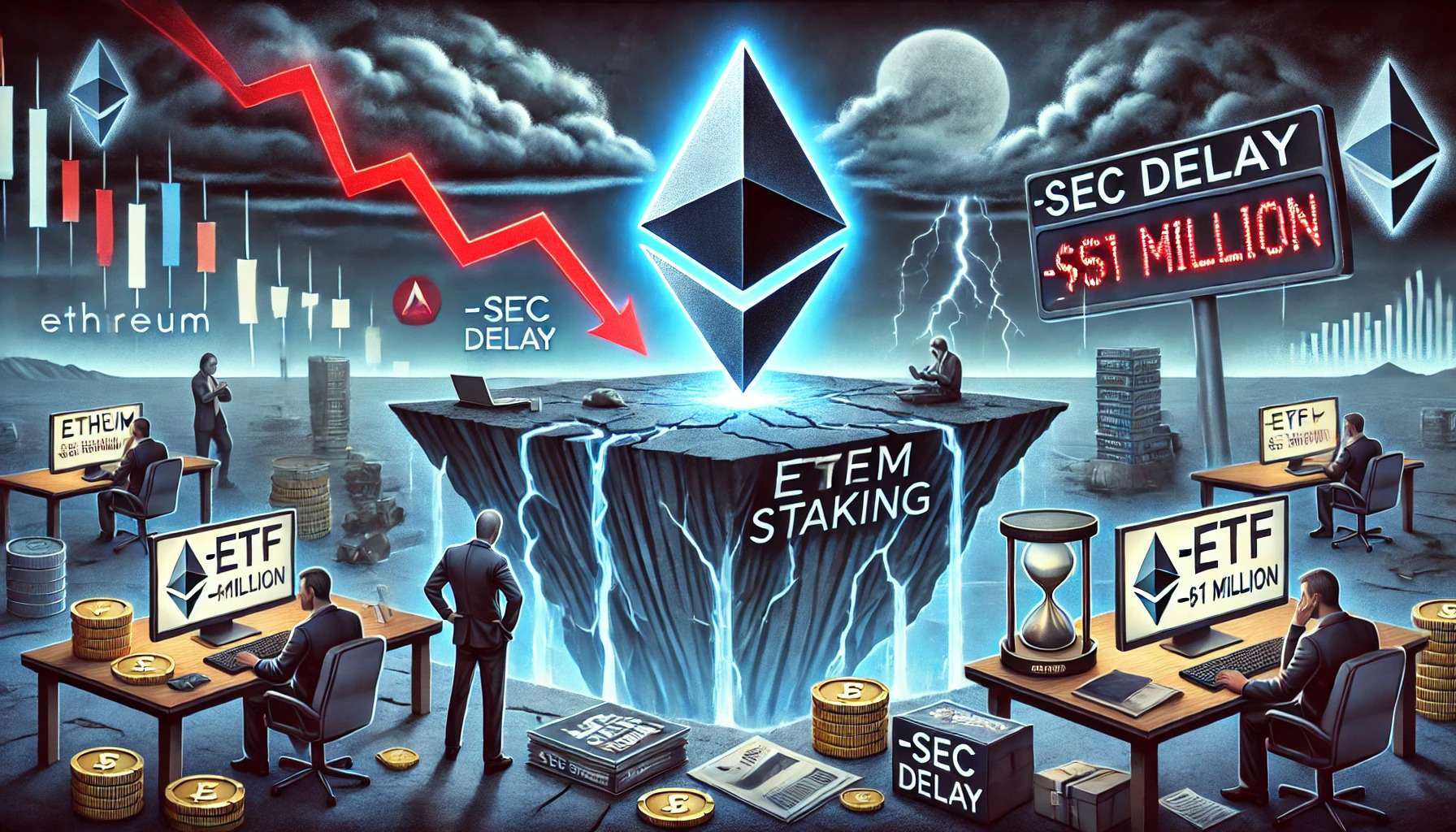 Ethereum ETF staking in de gevarenzone - Grayscale verliest $61 miljoen door SEC vertraging