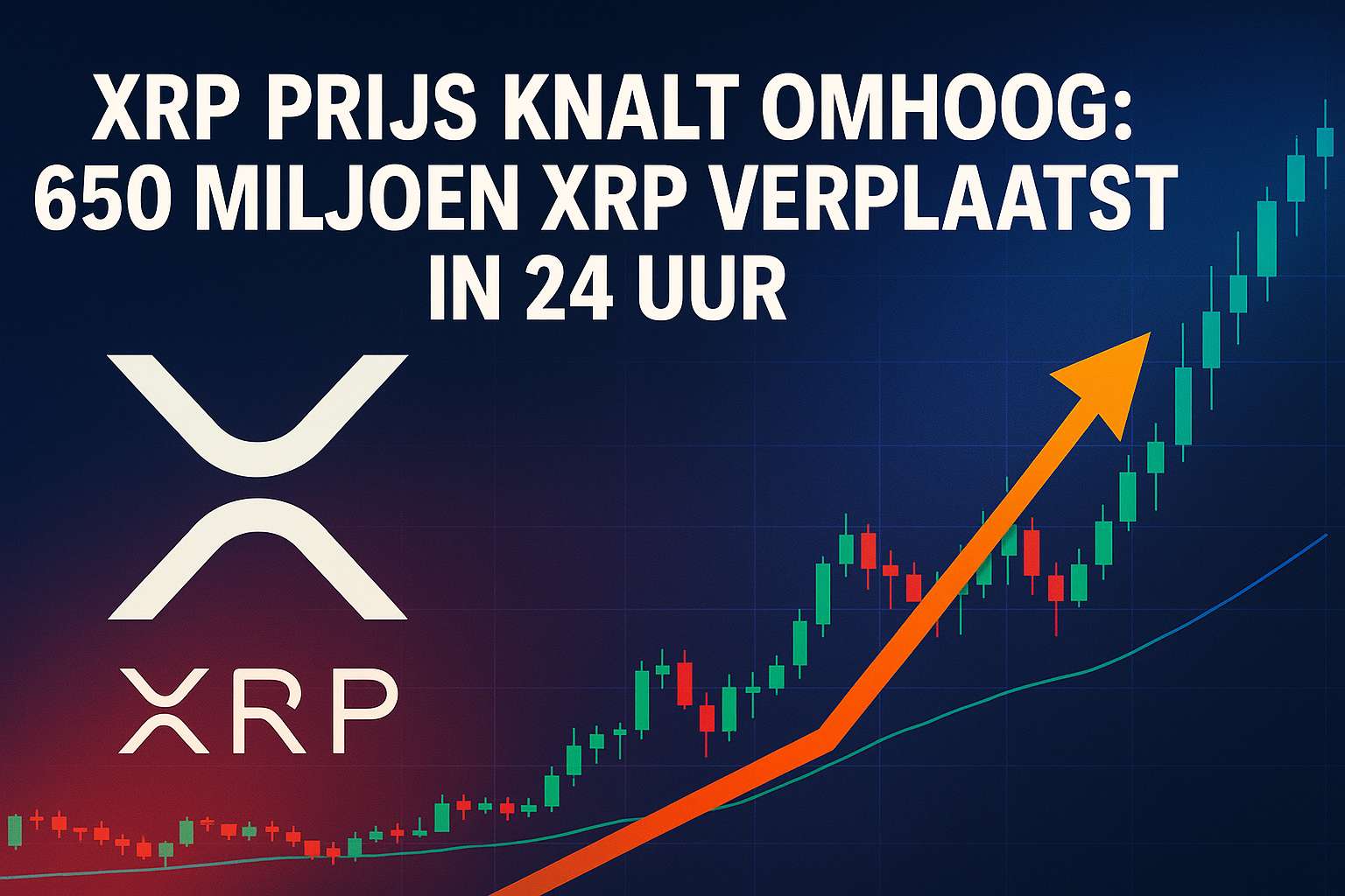 Ripple XRP prijs knalt omhoog: 650 miljoen XRP verplaatst in 24 Uur