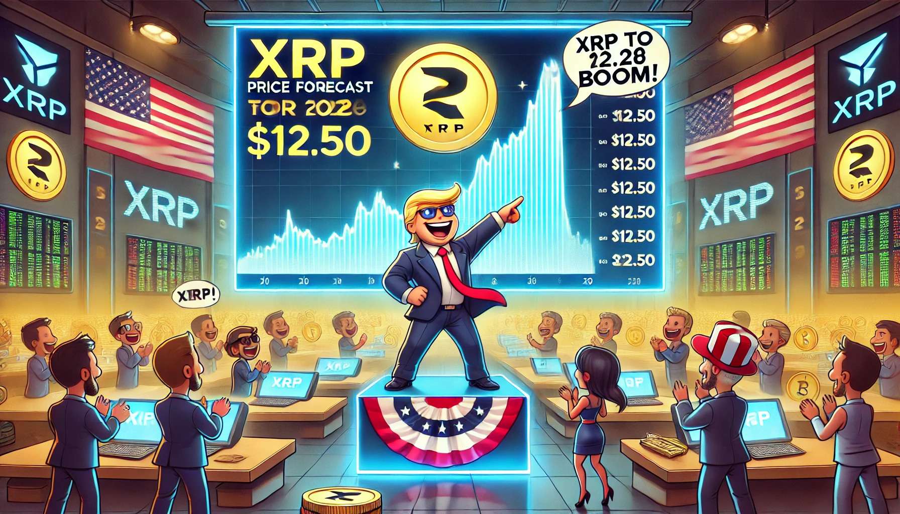 XRP Koersverwachting 2028 - Gaat XRP naar $12,50 onder Trump?