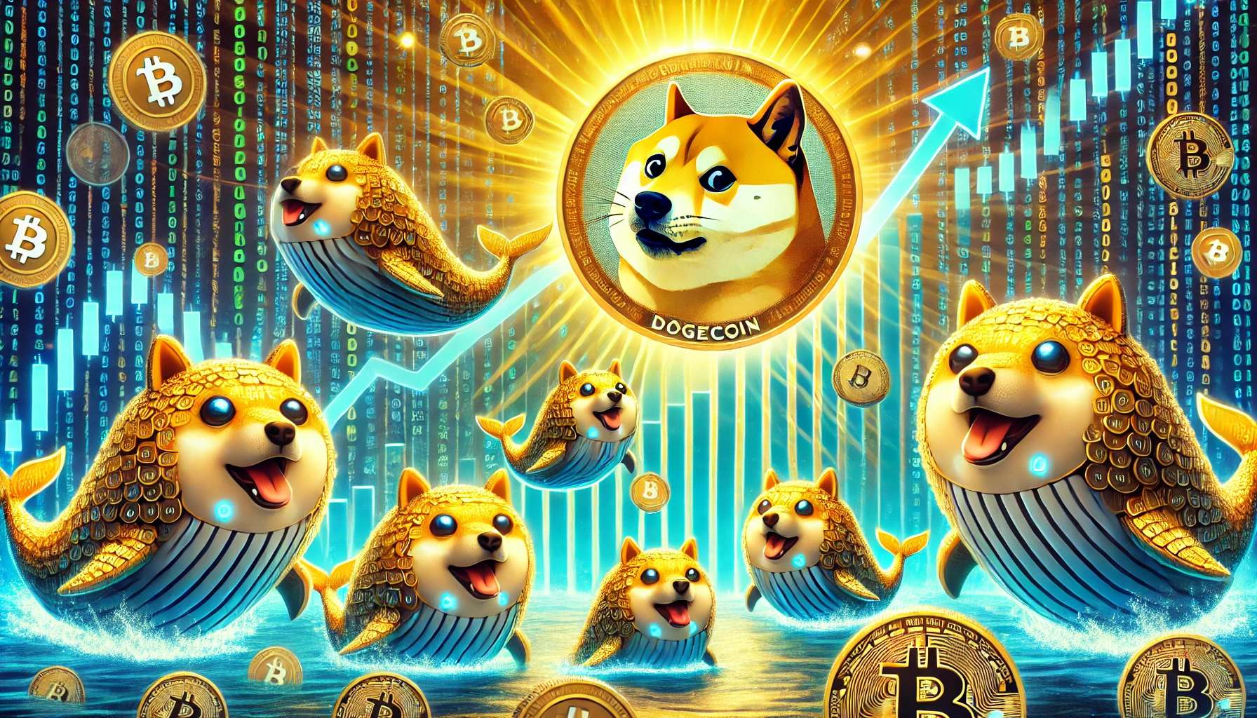 100 miljoen Dogecoin gekocht door whales - Koersstijging op komst?