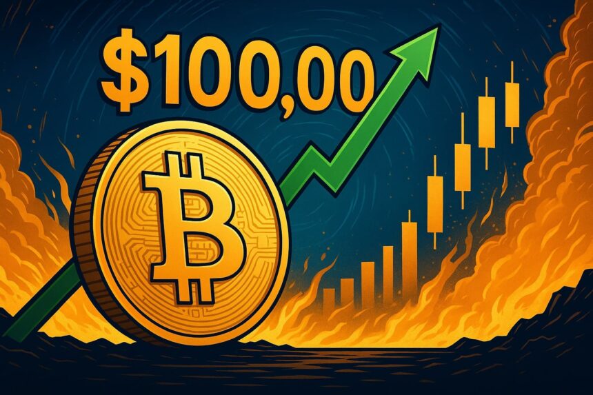 bitcoin door 100.000 dollar