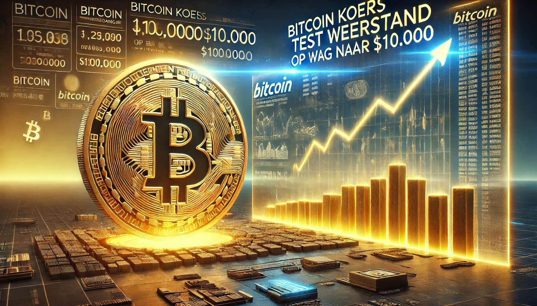 Komt de doorbraak? Bitcoin koers test weerstand op weg naar $100.000