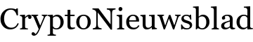 Crypto Nieuwsblad logo zwart