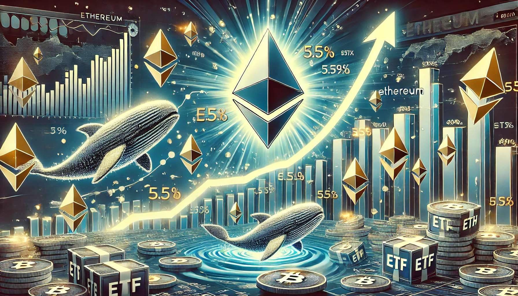 Ethereum koers schiet omhoog: whales en ETF’s kopen massaal in