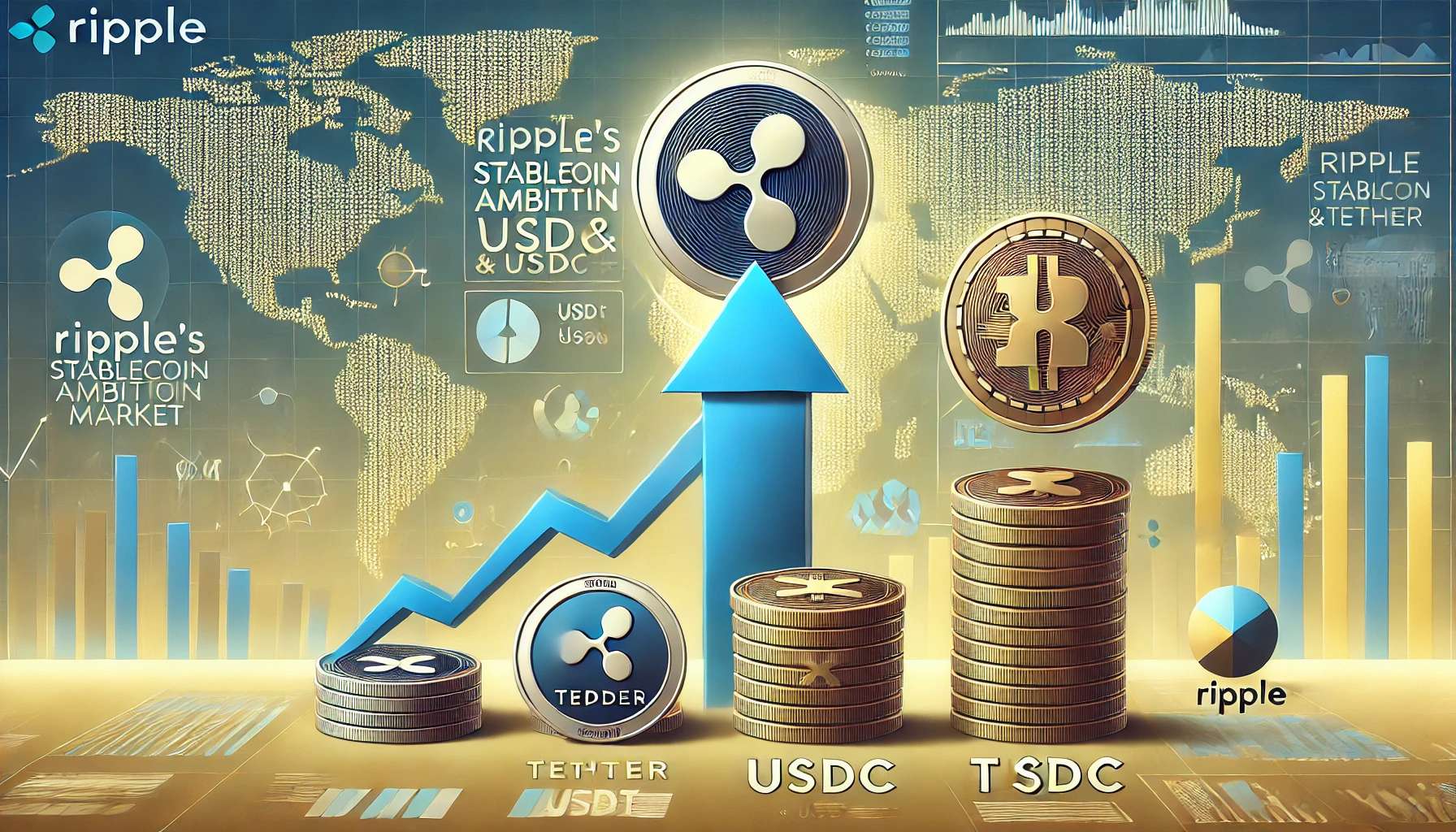 Ripple mikt op macht in stablecoin-markt met miljardenbod op Circle