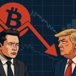 Musk-Trump ruzie ontketent Bitcoin, ETH en XRP crash