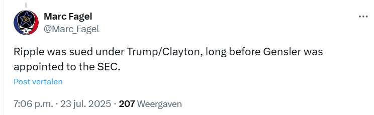 X bericht Marc Fagel