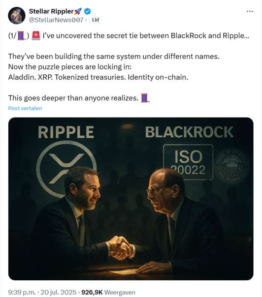 X bericht Stellar Rippler