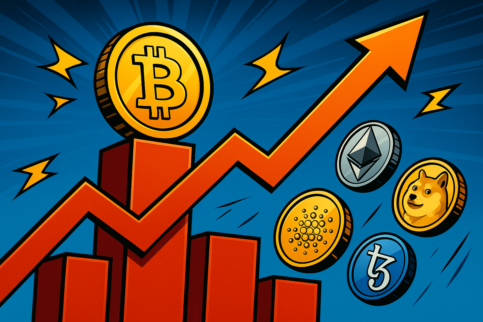 bitcoin en binance coin stijgt in waarde