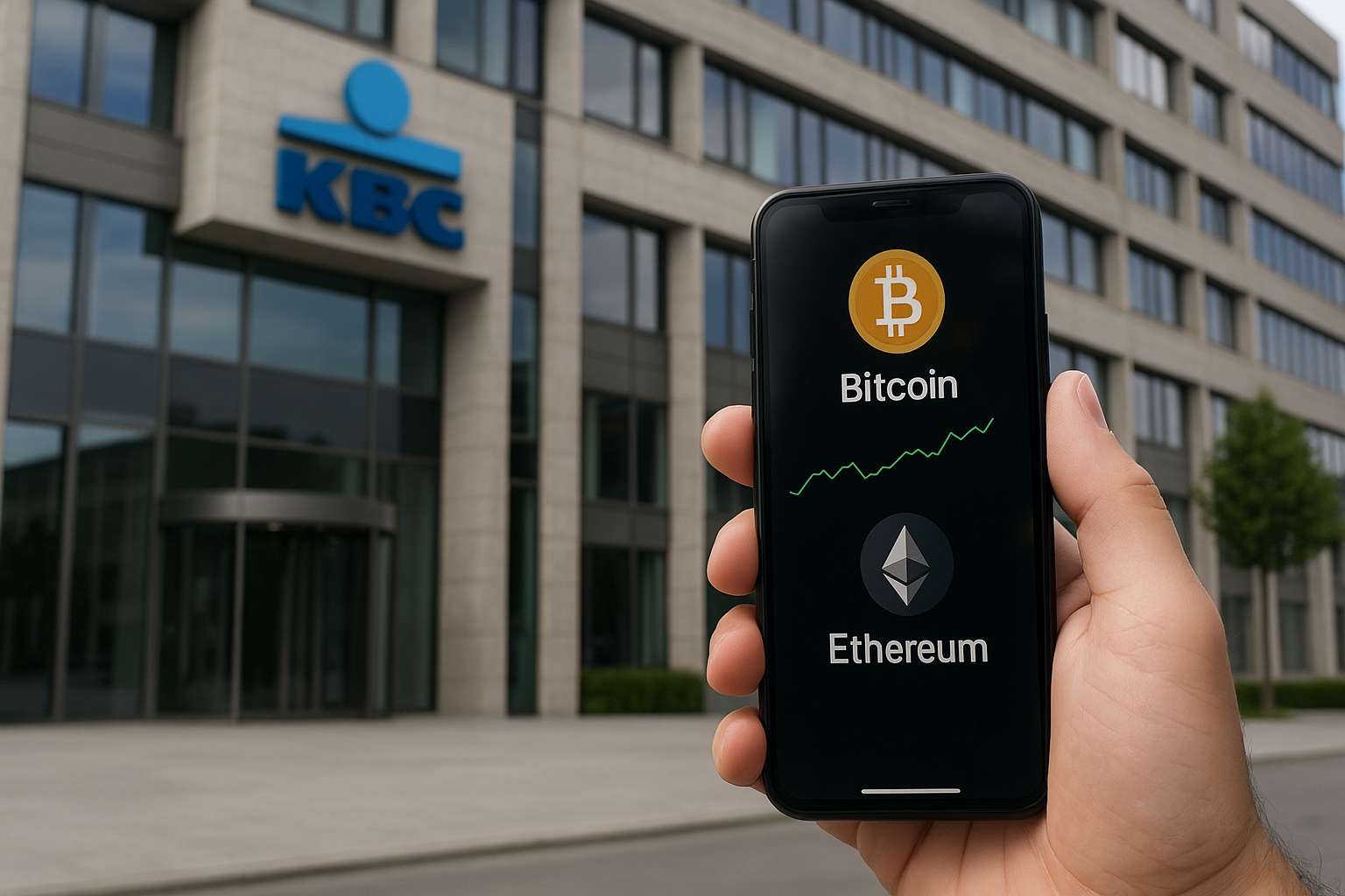 Bitcoin kopen bij Belgische bank KBC? Zo werkt het straks