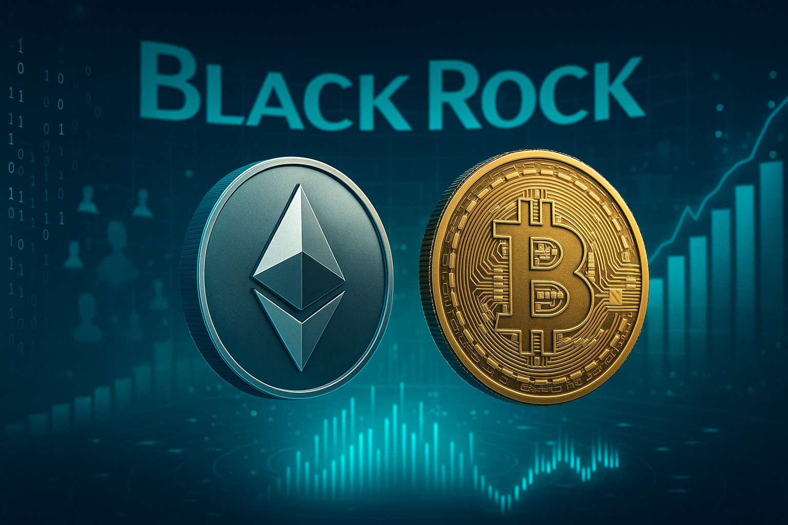 BlackRock's Ethereum en Bitcoin ETF’s breken records