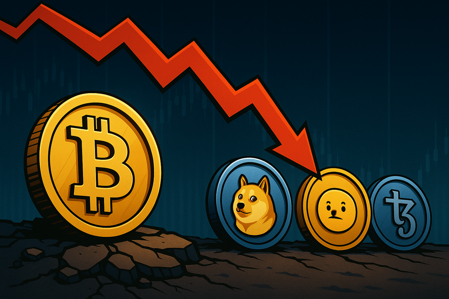 cryptomarkt daalt in waarde