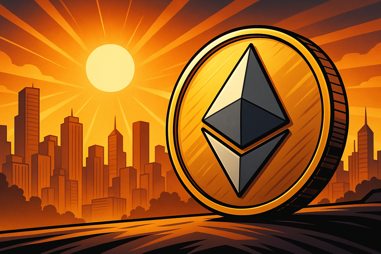 koers van ethereum staat op uitbreken