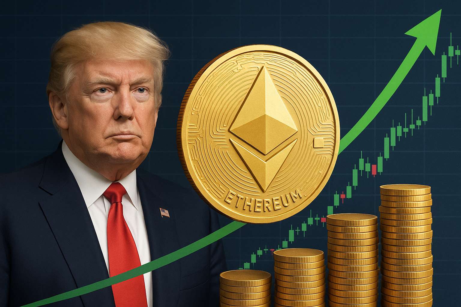Trump-fonds investeert miljoenen in Ethereum: koers ETH stijgt