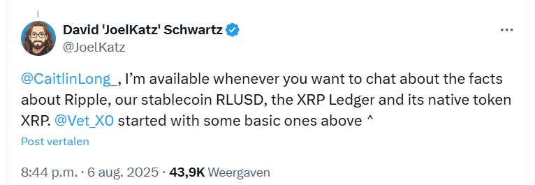 X bericht David Schwartz