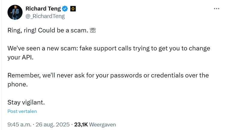 X bericht Richard Teng