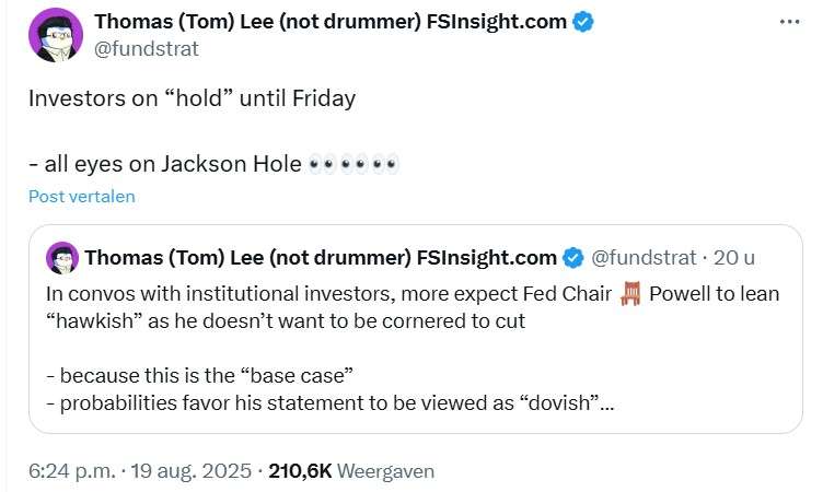 X bericht Thomas Lee