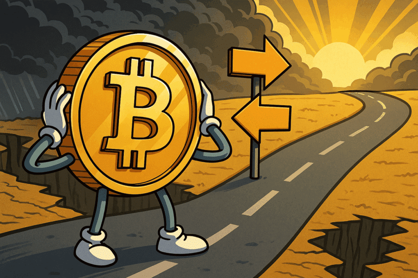 bitcoin koers op kritisch punt