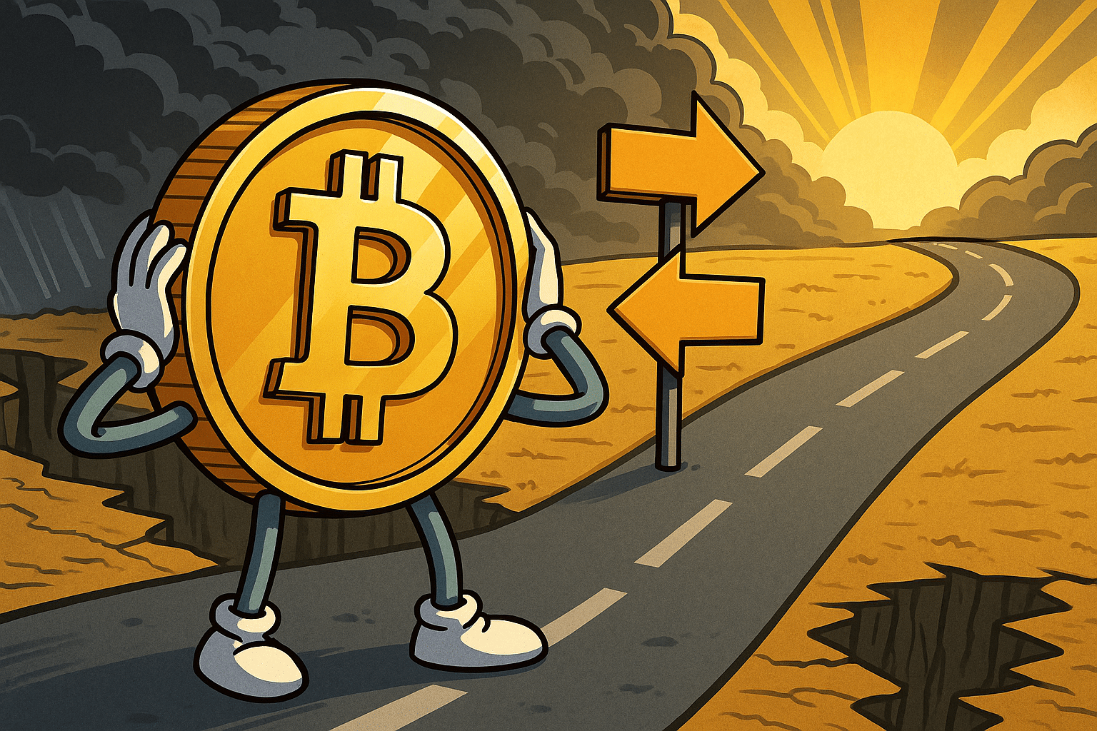 bitcoin koers op kritisch punt