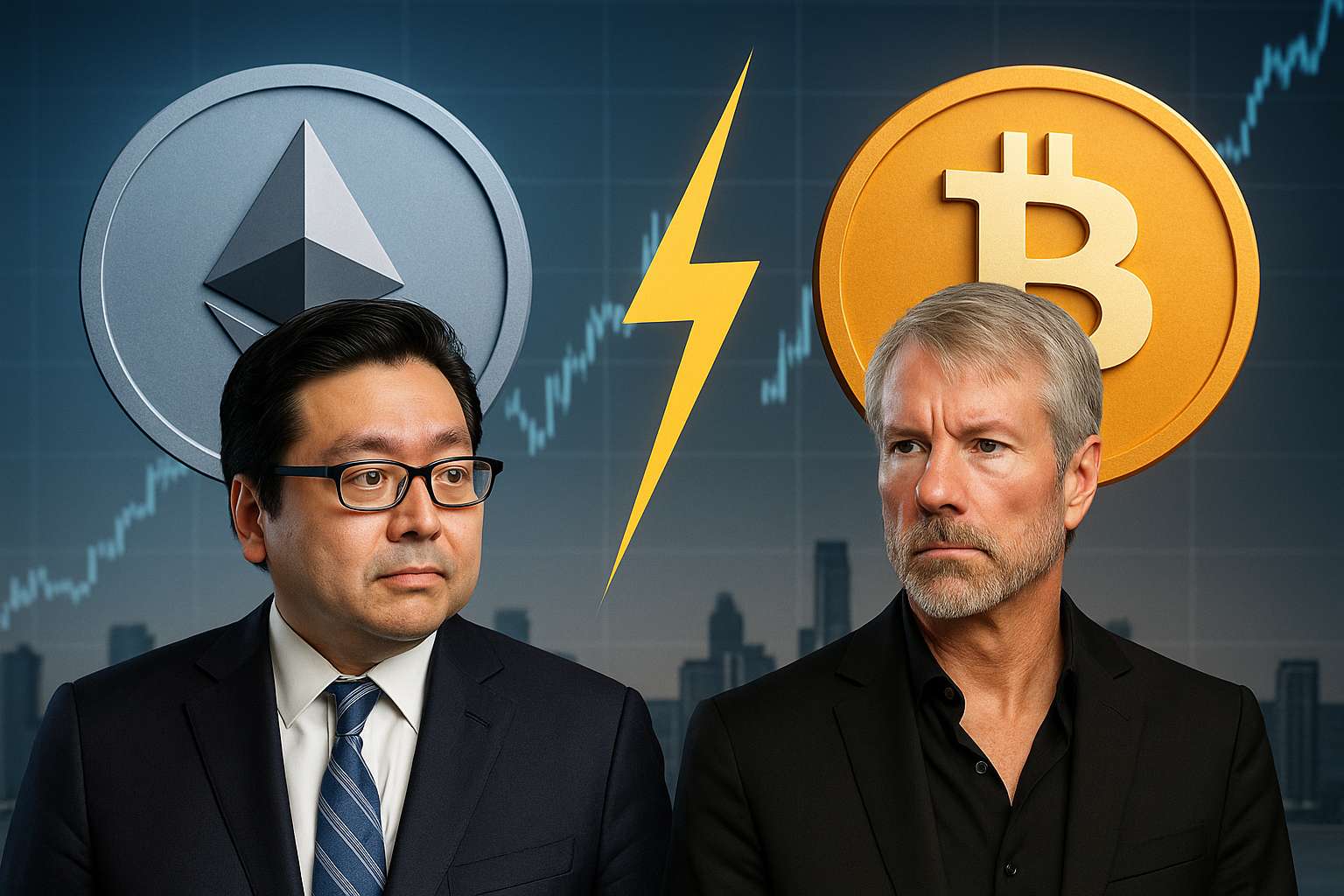 Bitcoin vs. Ethereum: Bitmine daagt Michael Saylor uit om de troon