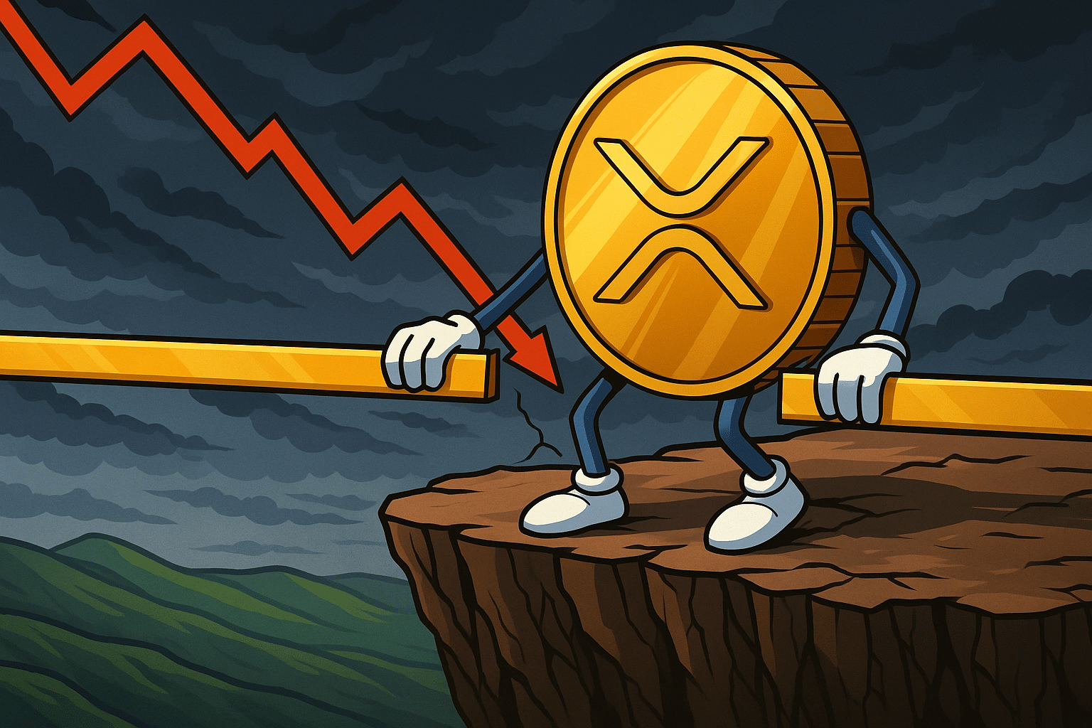 xrp koers op cruciaal punt