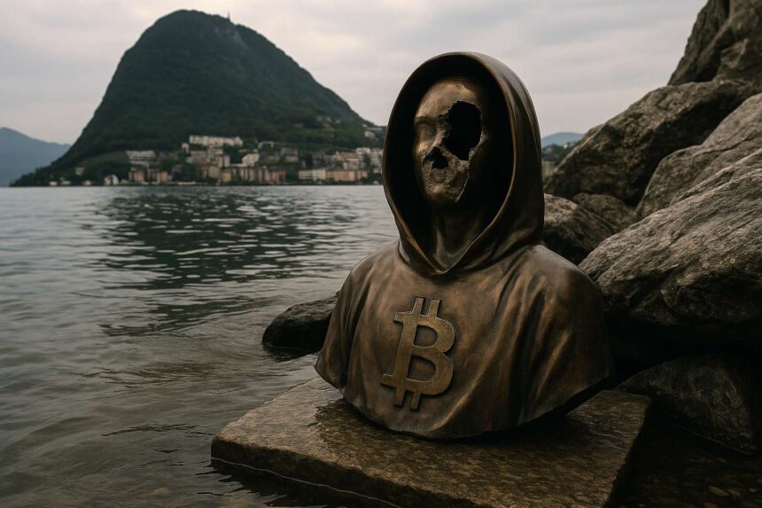 Satoshi standbeeld vernield: Bitcoin-fans starten actie voor herstel