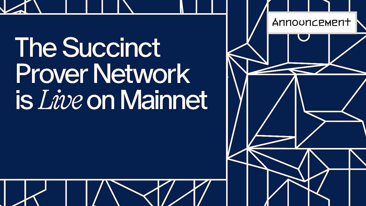 Succinct lanceert eerste gedecentraliseerde prover-netwerk op mainnet