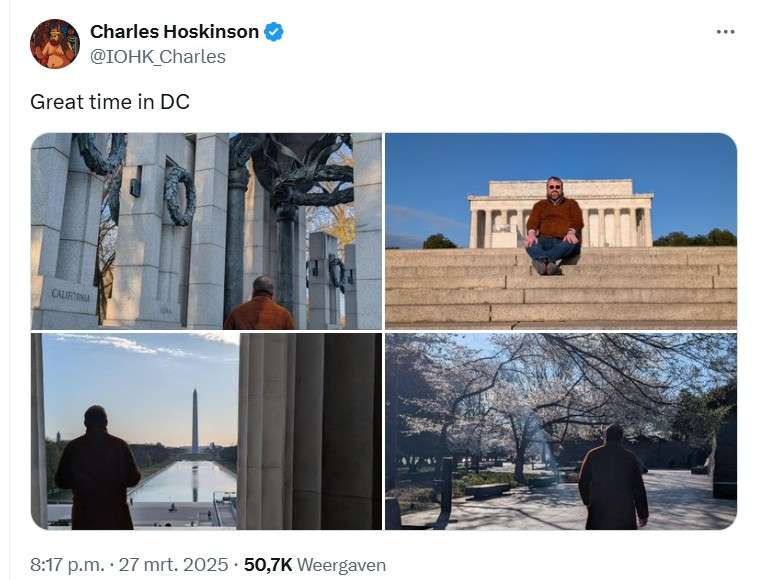 X bericht Charles Hoskinson