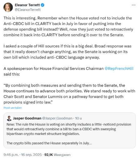 X bericht Eleanor Terret