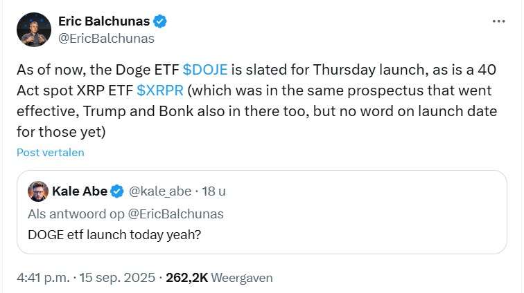 X bericht Eric Balchunas