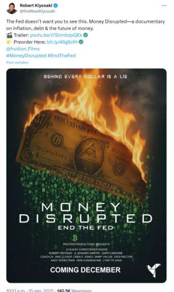 X bericht Robert Kiyosaki