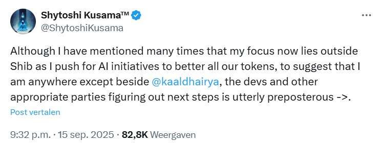 X bericht Shytoshi Kusama