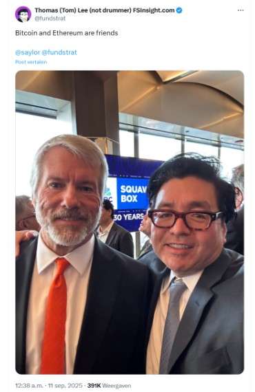 X bericht Tom Lee