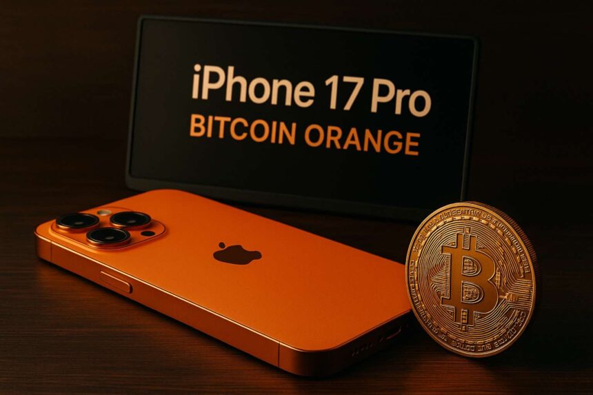 Apple kiest Bitcoin oranje voor iPhone 17, hint naar crypto?
