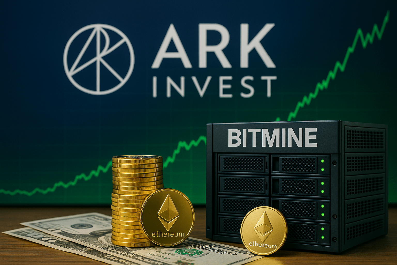 ARK Invest steekt miljoenen in Ethereum-gigant Bitmine