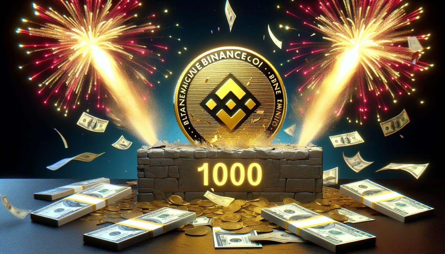Binance Coin BNB doorbreekt voor het eerst grens van 1000 dollar