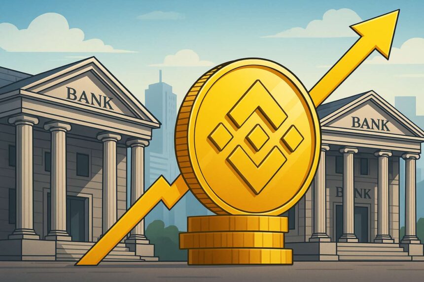 BNB koers voorspelling: Binance Coin zet banken onder druk