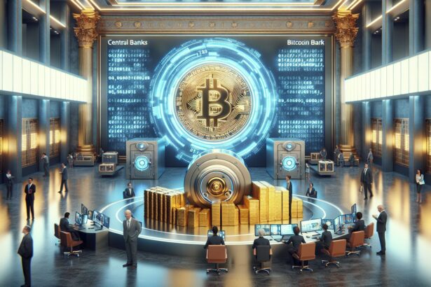 Centrale banken integreren Bitcoin in reserves naast goud rond 2030