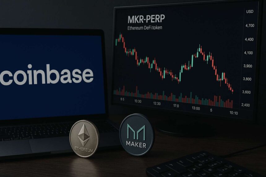 Coinbase verwijdert Ethereum DeFi-token MKR-PERP van platform