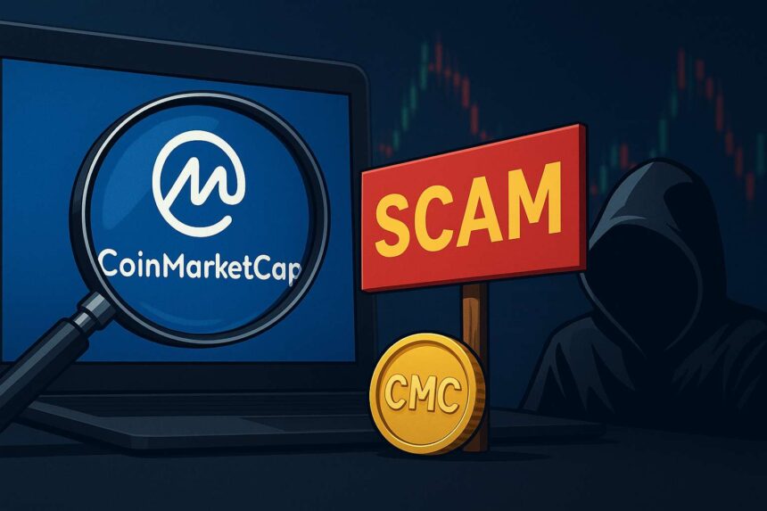 CoinMarketCap waarschuwt voor scam met neppe CMC-tokens