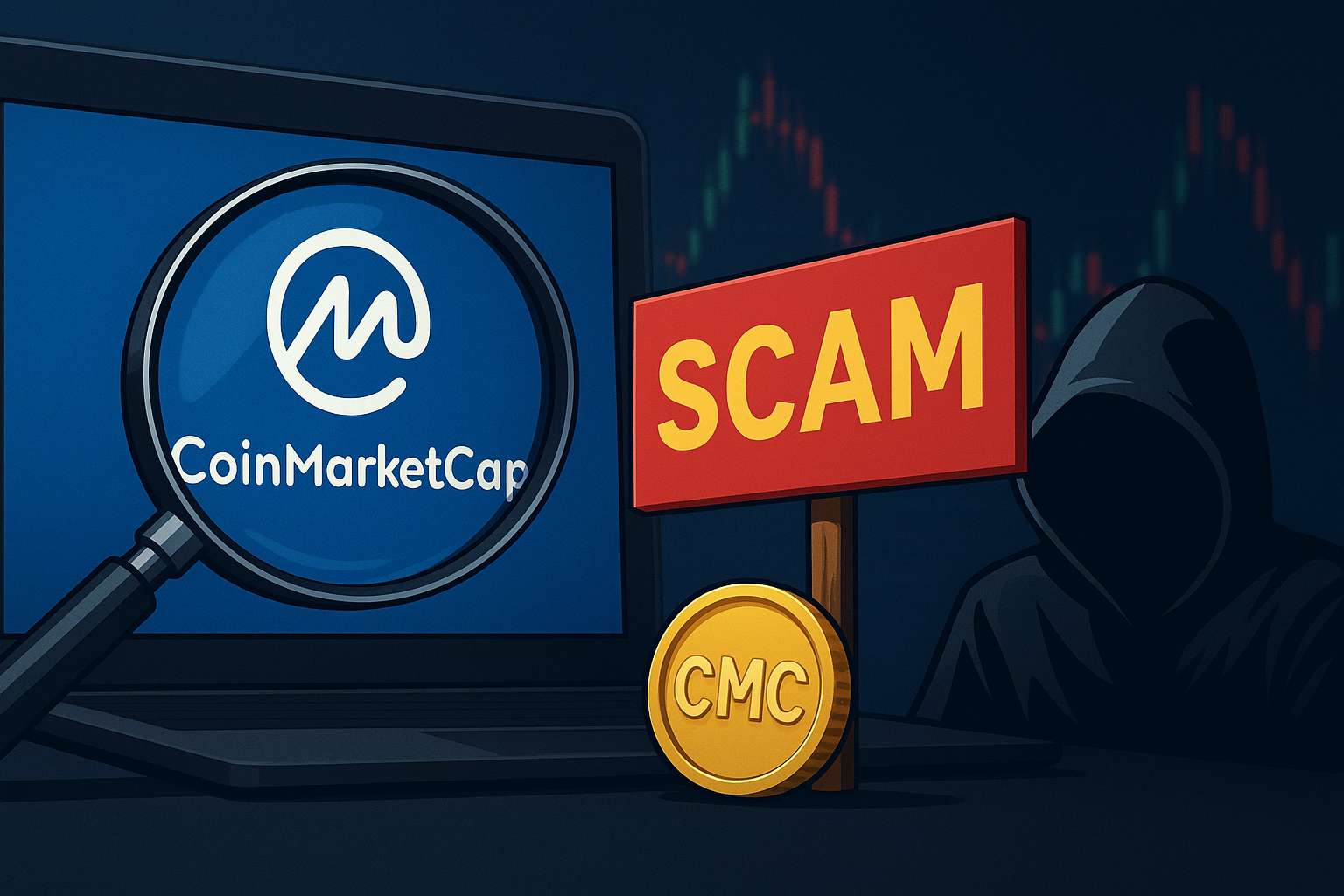 CoinMarketCap waarschuwt voor scam met neppe CMC-tokens