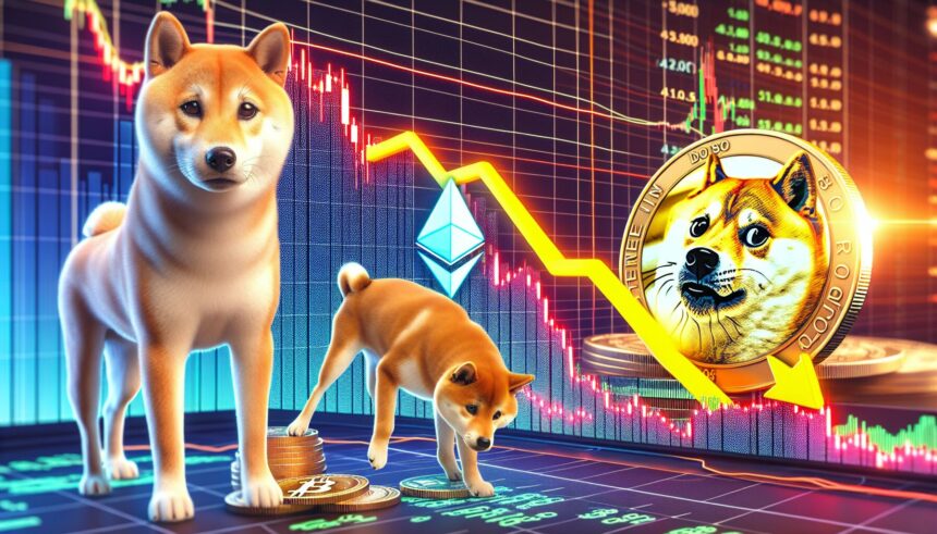 Ethereum daalt onder 4000 dollar Shiba Inu en Dogecoin zoeken herstel