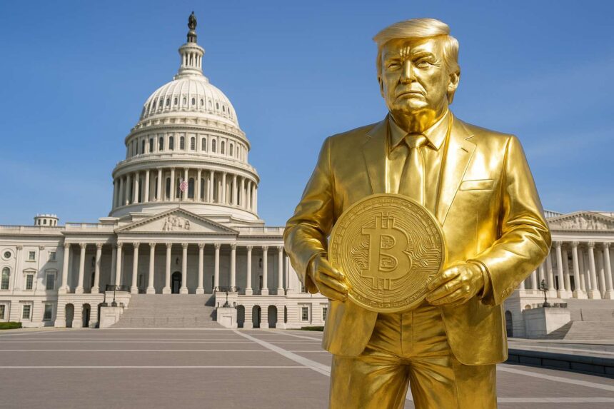Memecoin stunt met Trump en Bitcoin zorgt voor opschudding bij Capitool
