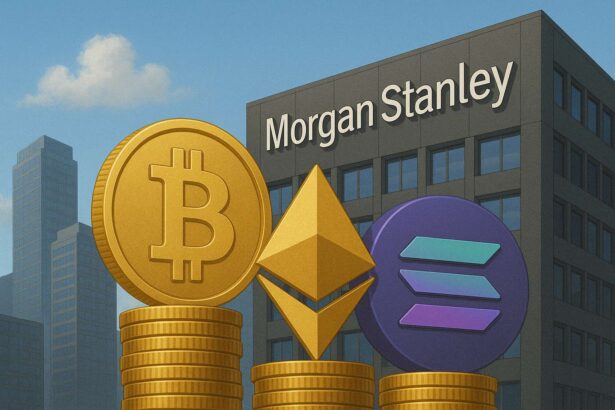 Morgan Stanley start directe spot-handel in Bitcoin Ether en Solana