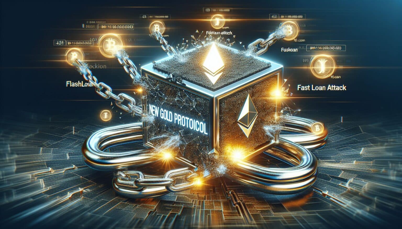 New Gold Protocol gehackt door flashloan aanval op BNB Chain